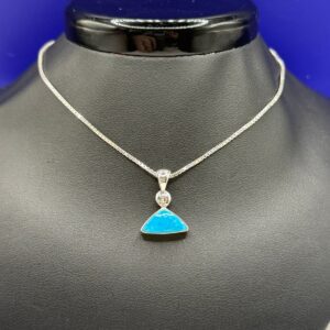 Turquoise Triangle Pendant