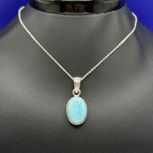 Oval Larimar Necklace