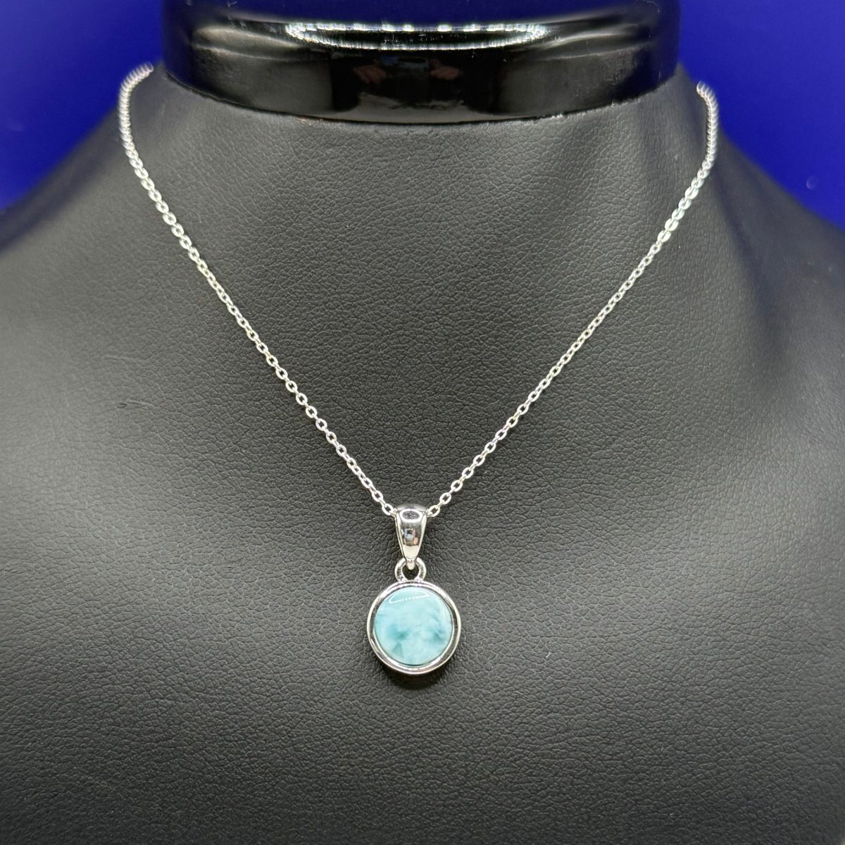 Circular Larimar Necklace