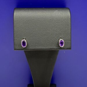 Amethyst Birthstone Studs