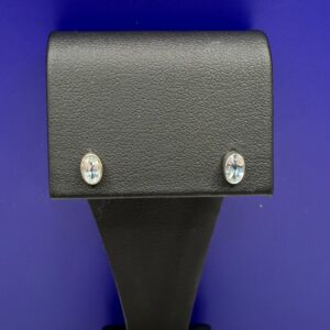 Aquamarine Birthstone Studs