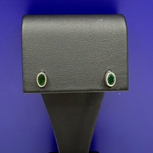 Emerald Birthstone Studs