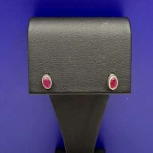 Ruby Birthstone Studs