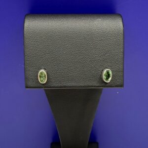 Bezel Set Tourmaline Studs