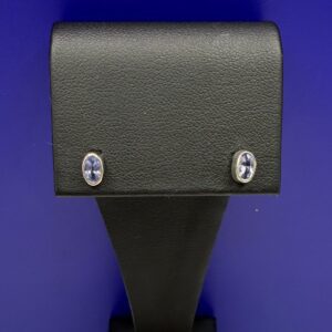 Bezel Set Tanzanite Studs