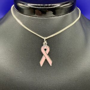 Breast Cancer Pink Enamel Charm