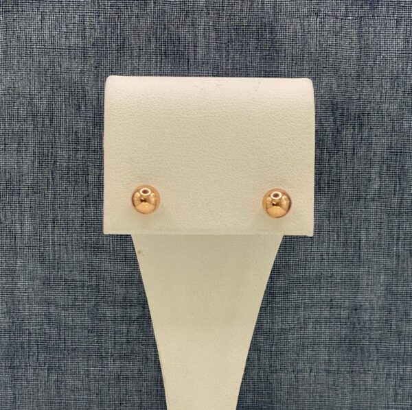 6mm Rose Gold Studs
