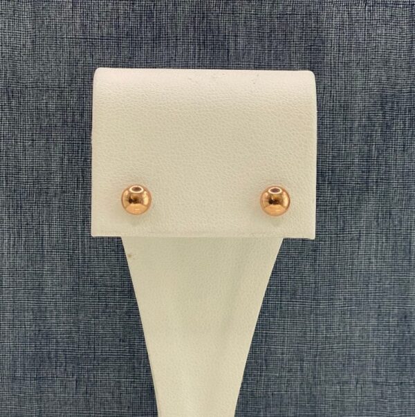 5mm Rose Gold Studs