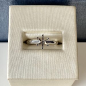 Platinum Six Prong Solitaire Engagement Ring