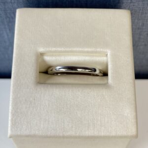 Plain White Gold Wedding Band