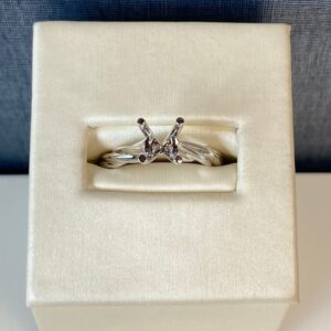 Twisted Solitaire Engagement Ring