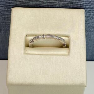 White Gold Stackable