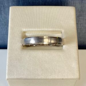 14kw-G01620 Plain White Gold Wedding Band