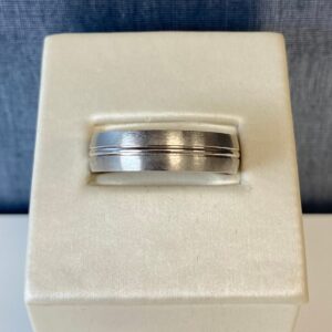 Thick White Gold Ring