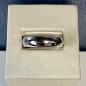 Plain White Gold Band