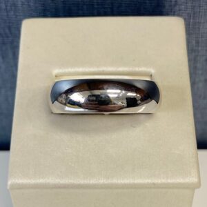 Plain White Gold Band