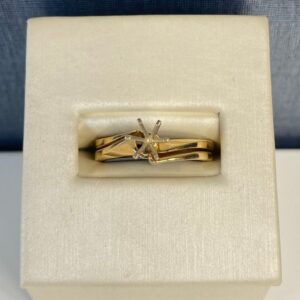 Yellow Gold Wedding and Engagement Set