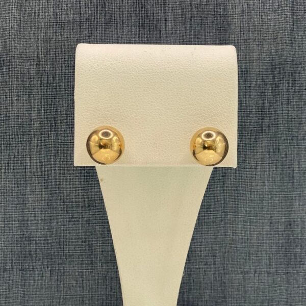 Large Yellow Gold Studs