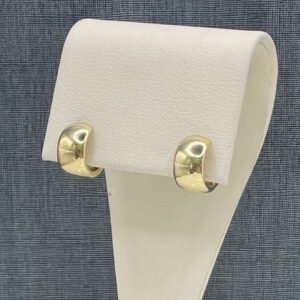 Thick Yellow Gold Hoops