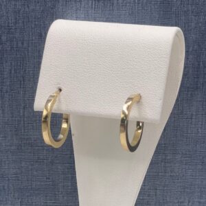 Yellow Gold Hinged Hoops
