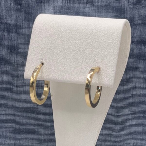Yellow Gold Hinged Hoops