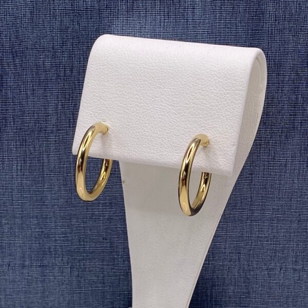 Yellow Gold Hoops