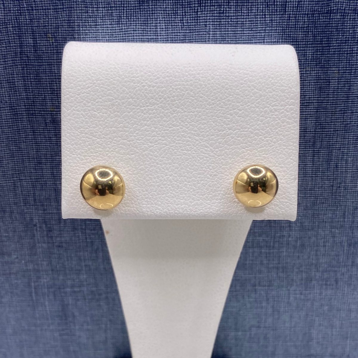 Yellow Gold Flat Ball Studs
