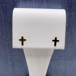 Gold Cross Earrings