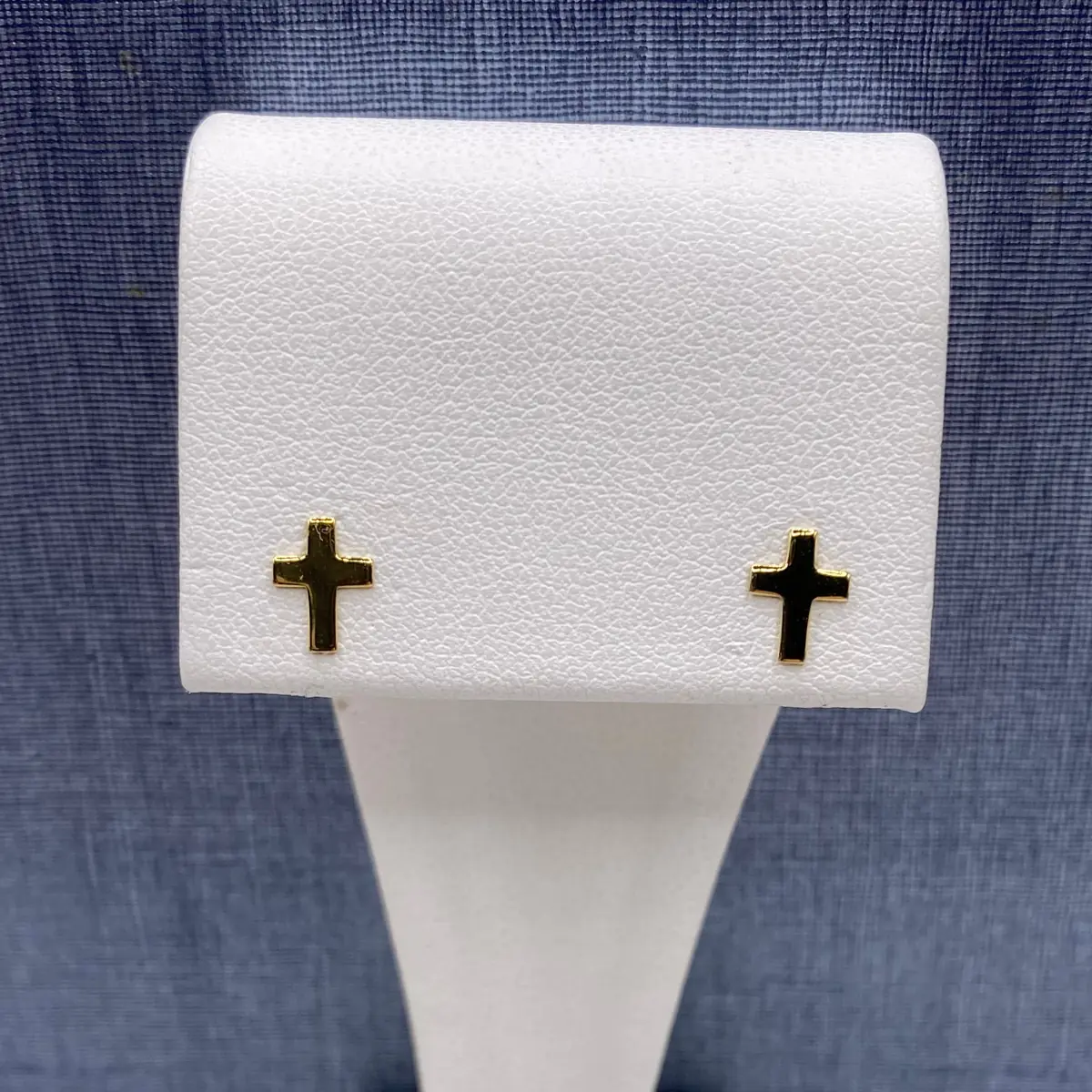 Gold Cross Earrings