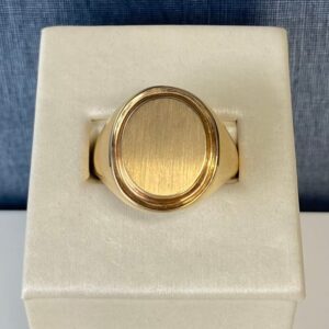 Engravable Yellow Gold Ring