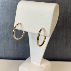 14k Yellow Gold Hoops