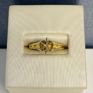 Yellow Gold Solitaire Engagement Ring