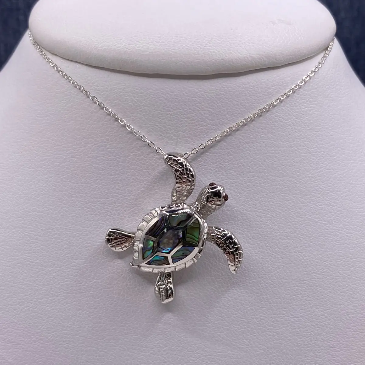 Turtle Pendant with Abalone