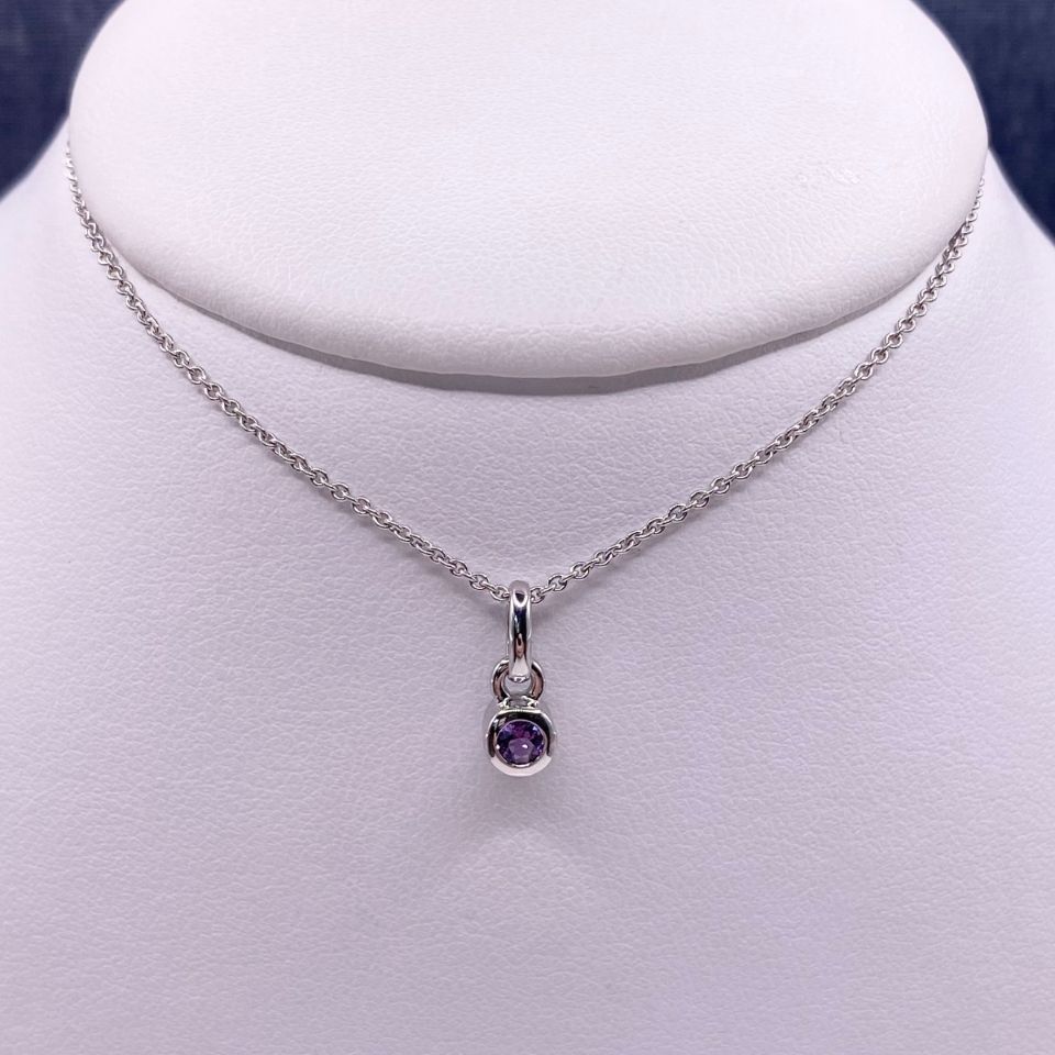 Amethyst Pendant in Sterling Silver