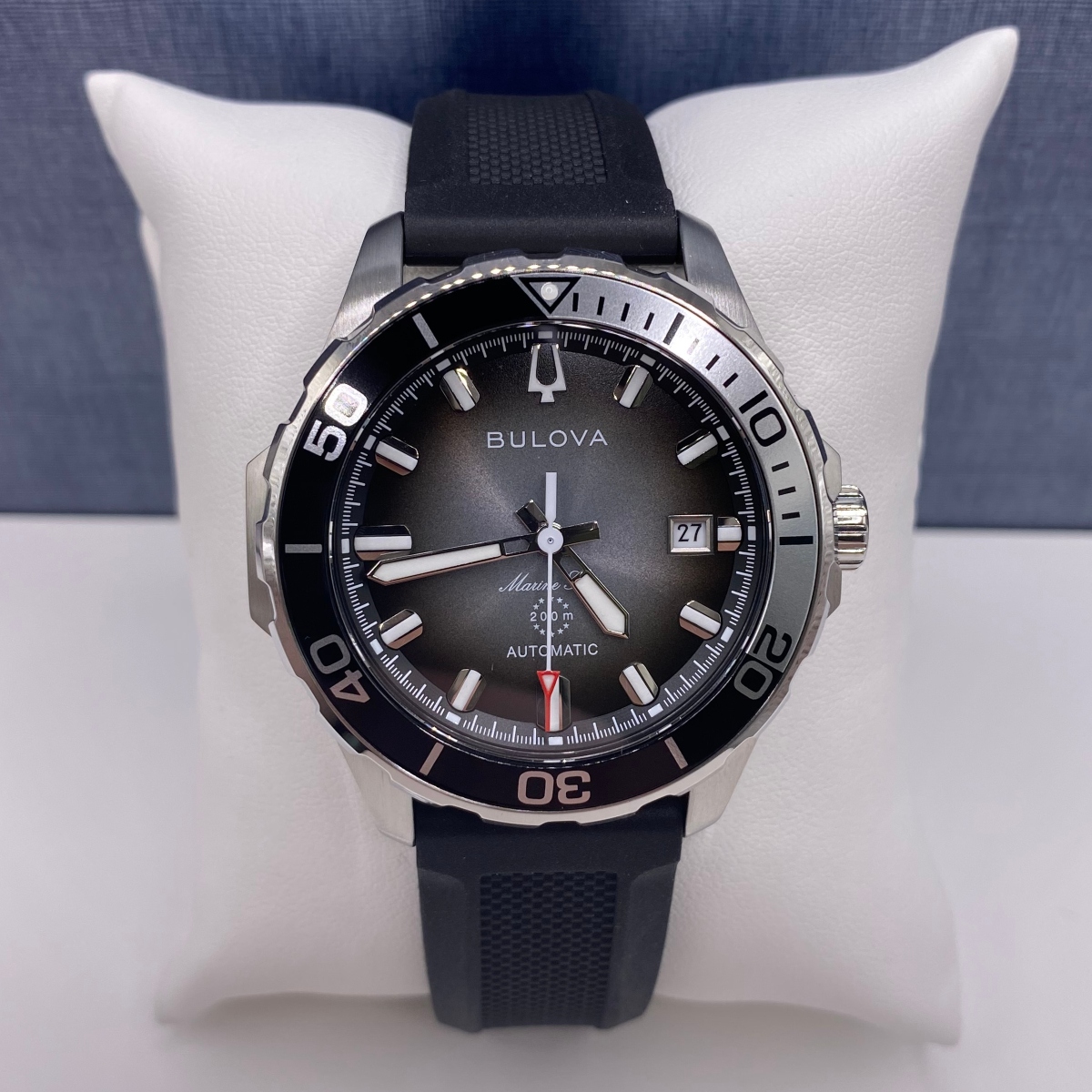 Black and White Automatic Bulova