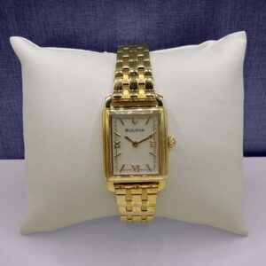 Yellow Bulova with White Face