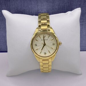 Yellow Bulova with Textured Face