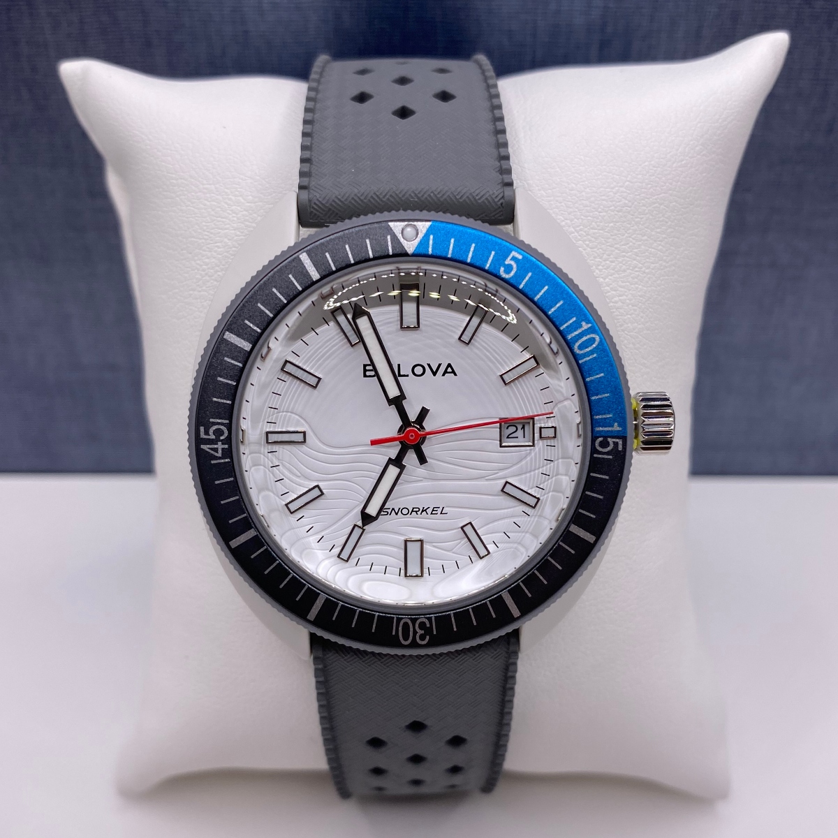 Gray and Blue Snorkel Watch