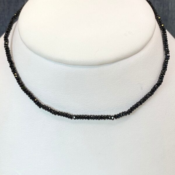 Black Spinel Bead Necklace
