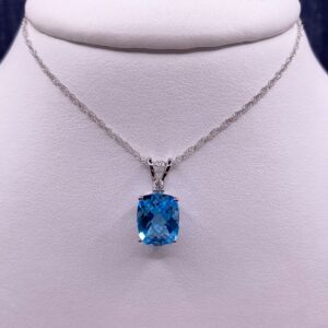 Blue Topaz Statement Necklace