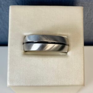 Colbalt Ring with Black Band