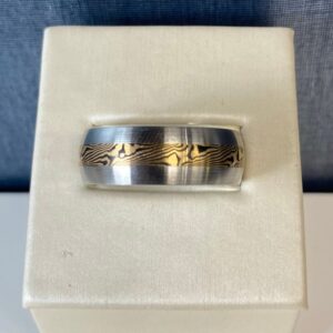 Cobalt and Gold Ring