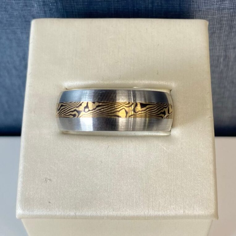 Cobalt and Gold Ring