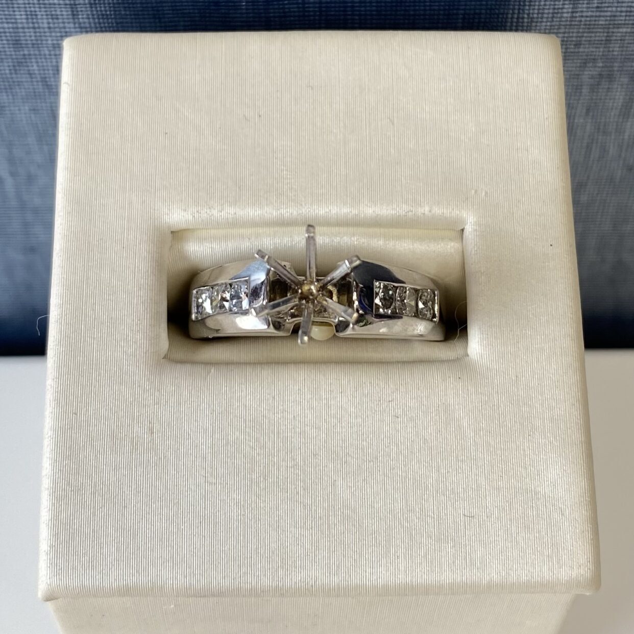 White Gold and Diamond Engagement Ring
