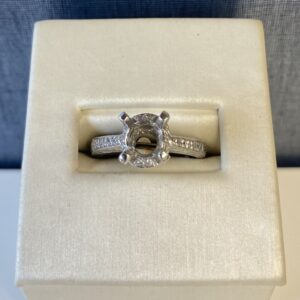 White Gold and Diamond Engagement Ring