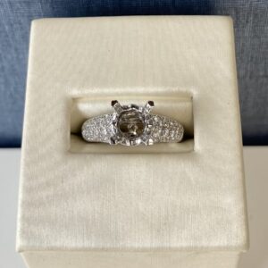 White Gold and Diamond Engagement Ring