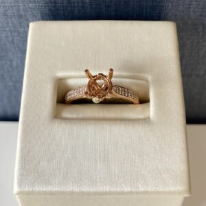 Rose Gold Diamond Engagement Ring