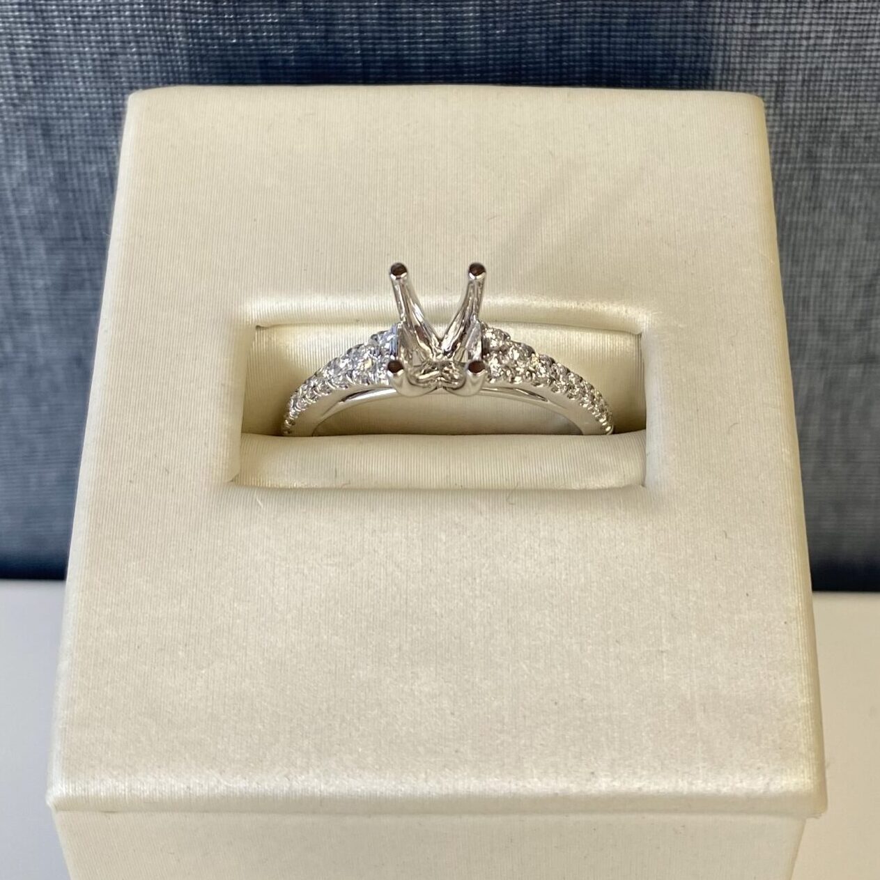 White Gold Diamond Engagement Ring