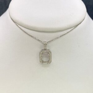 White Gold and Diamond Mounting