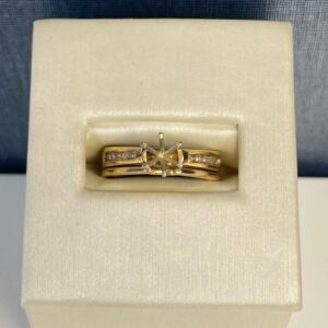 Yellow Gold Wedding and Engagement Set